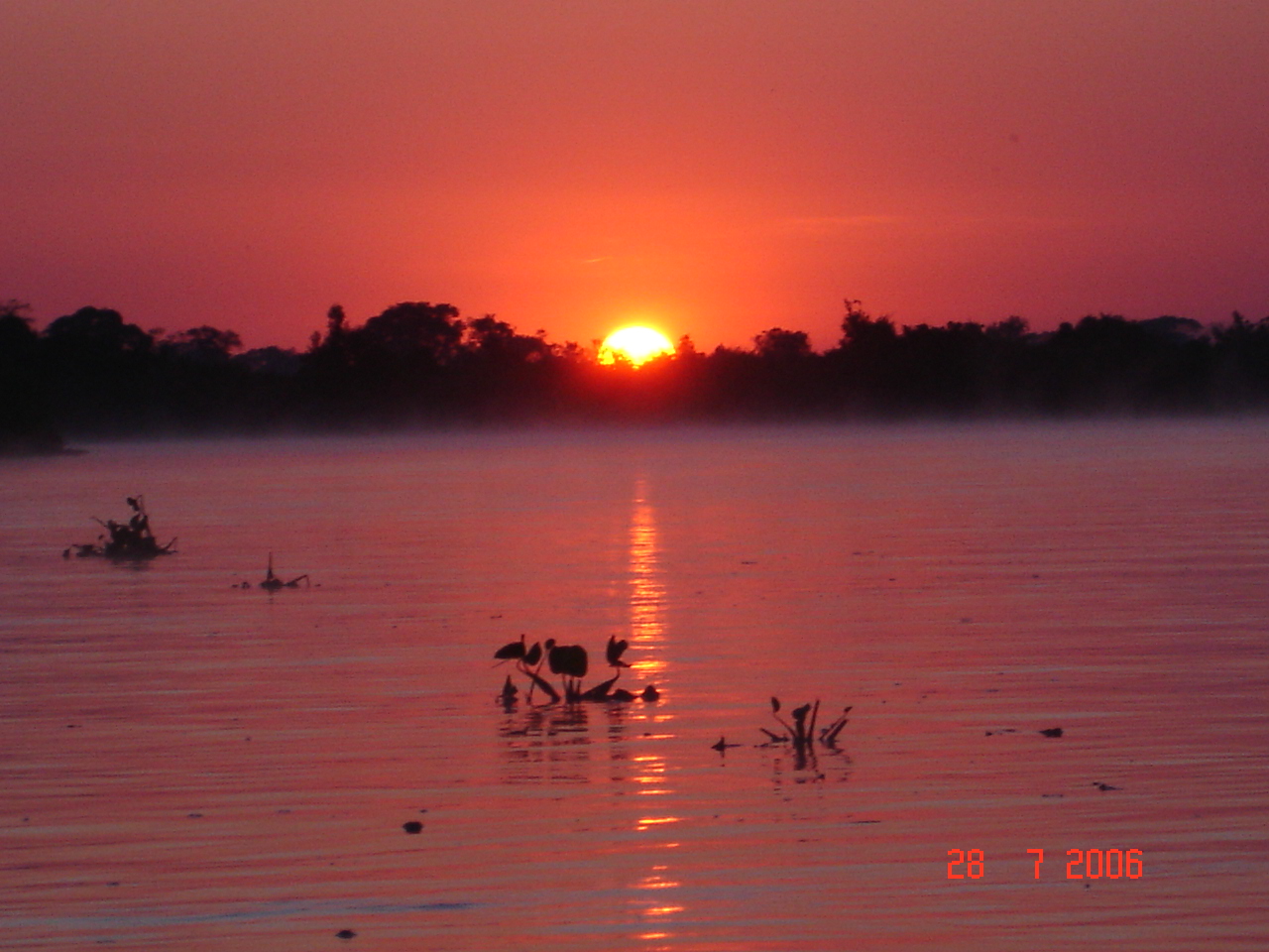 Alvorescer no Rio Cuiabá